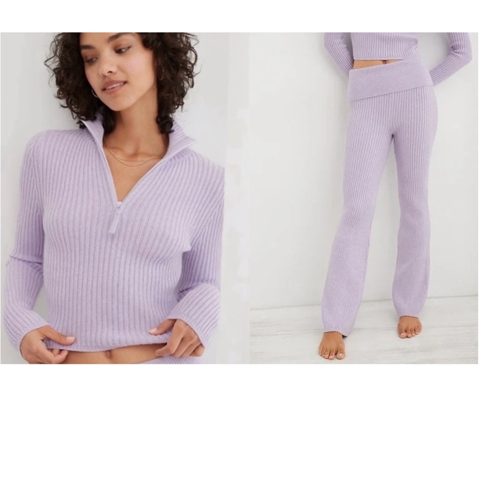 Aerie Late Night Sweater Set Size Small/Medium